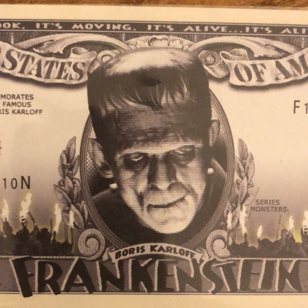 Frankenstein One Million Dollar Bill